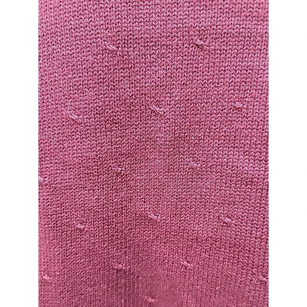 Vtg Charter Club Jane Justin SZ L 100% Cotton Sweater Purple Maroon Embroidered - Picture 7 of 10